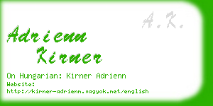 adrienn kirner business card